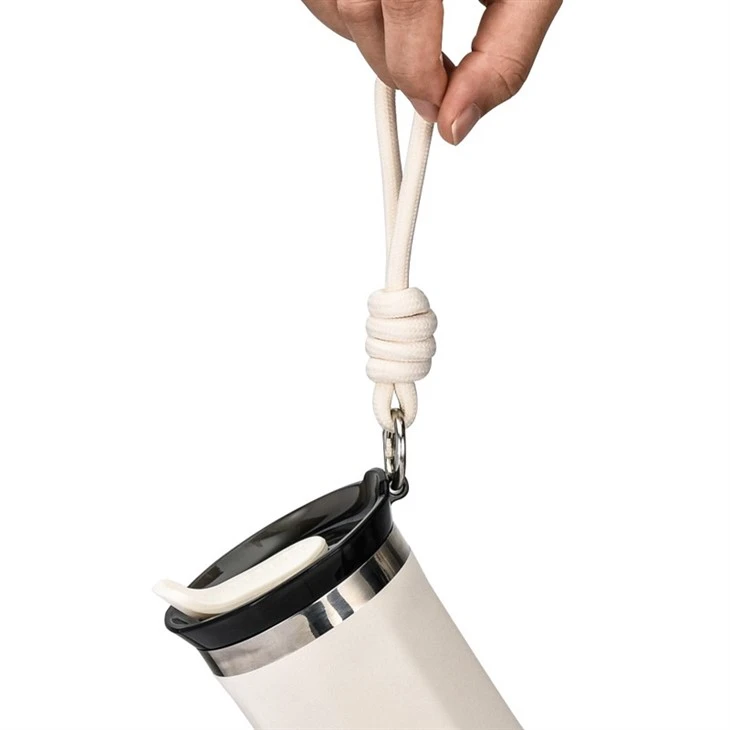 Vacuum Insulated Coffee Mug With Rope